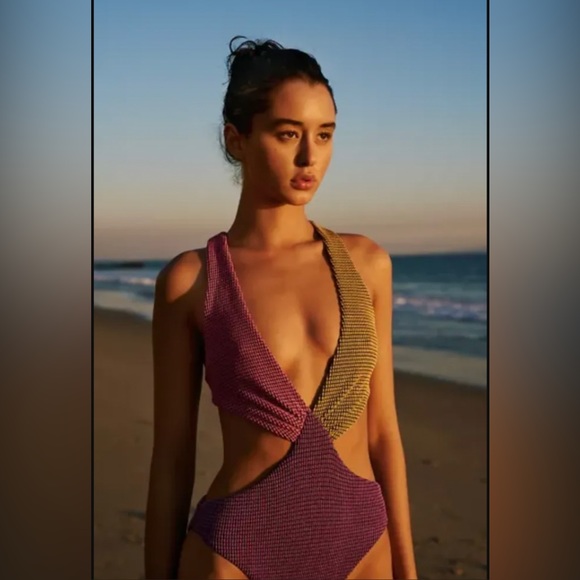 NWOT Revolve Agua Bendita Malibu One Piece Bathing Suit - Picture 2 of 8